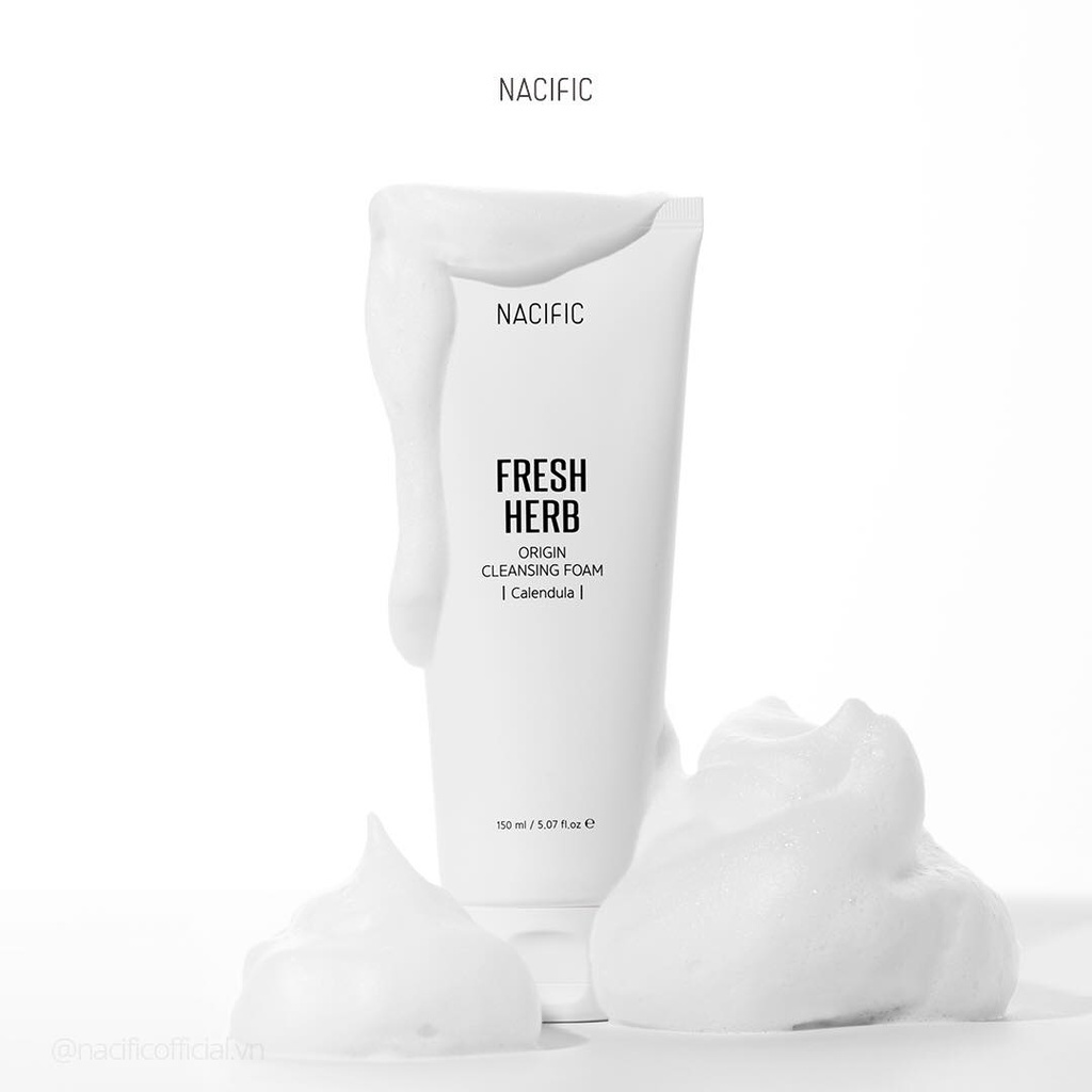 Sữa Rửa Mặt Tạo Bọt NACIFIC Fresh Herb Origin Cleansing Foam Calendula 150ml