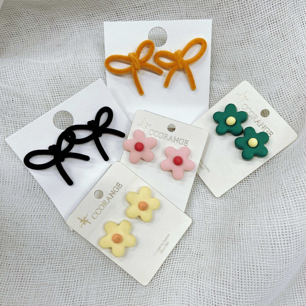 Bông tai nữ xinh xắn cho mọi lứa tuổi hoạ tiết đa dạng MIEU - GO07