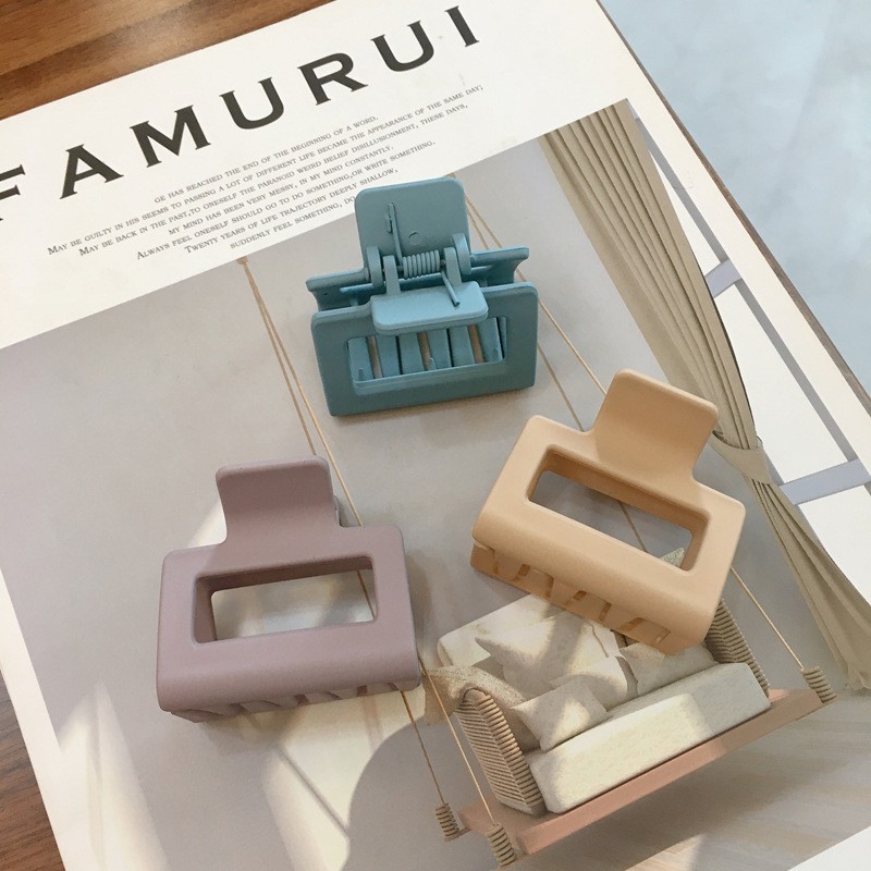 Kẹp Tóc Hình Vuông Thiết Kế Màu Sắc Xinh Xắn Cho Nữ