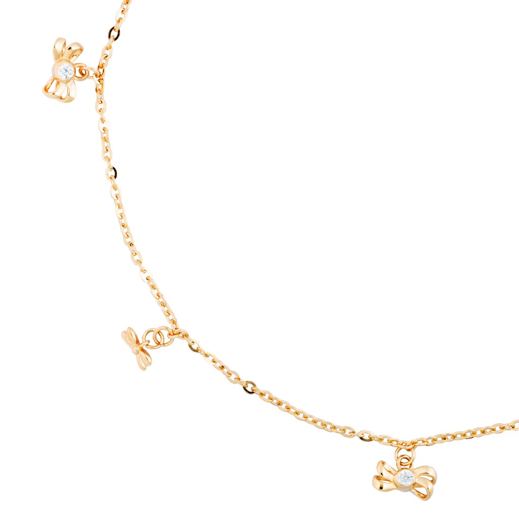 Lắc chân vàng 14k LCLF07 Huy Thanh Jewelry