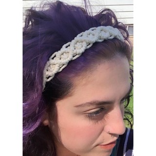 Bờm tóc macrame