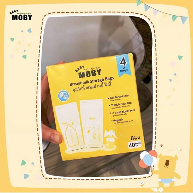 Túi trữ sữa Moby Baby
