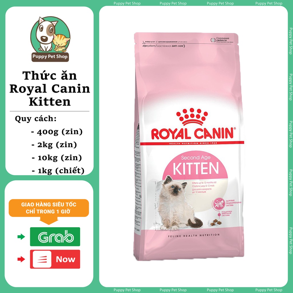 Thức ăn dành cho mèo con từ 4 đến 12 tháng tuổi - Royal Canin Kitten 10kg
