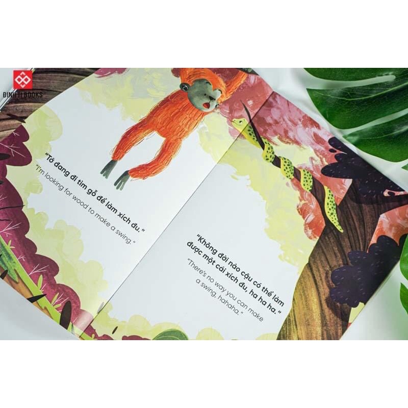 SÁCH - Truyện tranh song ngữ Việt-Anh dành cho trẻ em - Cùng học cư xử tốt- Bé học tính kiên trì - Being persistent