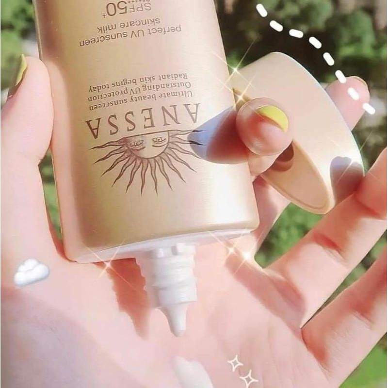 Kem chống nắng Anessa Perfect UV Sunscreen Skincare Milk SPF 50+