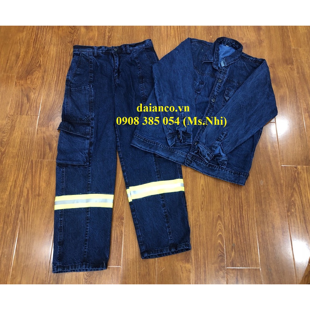 Đồng Phục điện lực theo tiêu chuẩn may kèm dây phản quang hỗ trợ sáng - Đủ size ( Kèm hình thật)