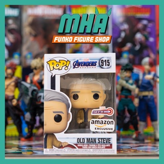 Chính hãng funko pop marvel: year of the shield - mô hình old man steve - amazon exclusive 915