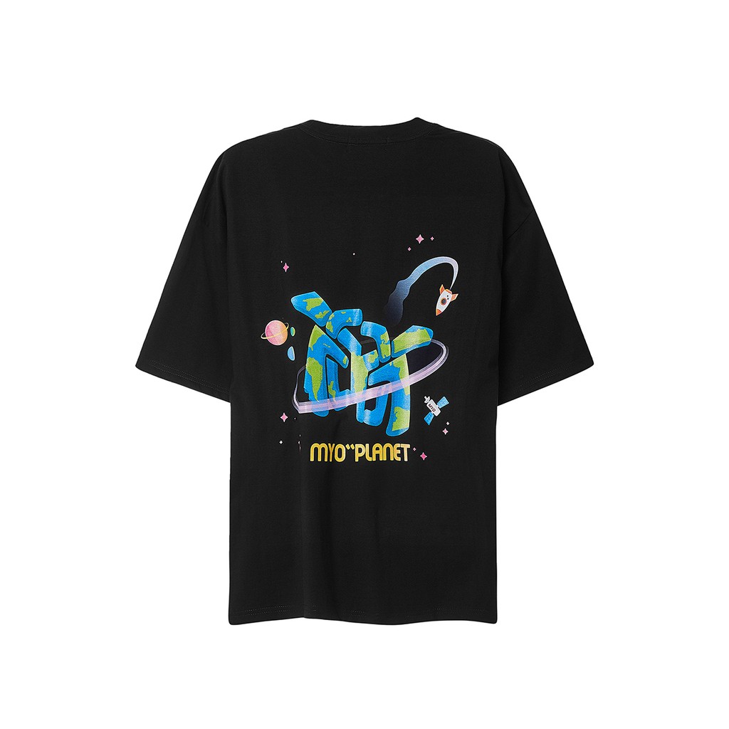 Áo Oversize Nam MYO Vải Cotton In Hình Planet Tee