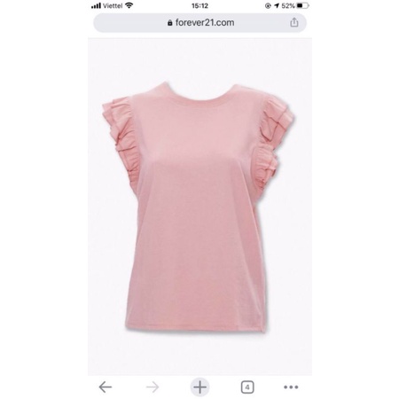 Áo phông F21 áo phông tay bèo tiểu thư chuẩn dư xịn