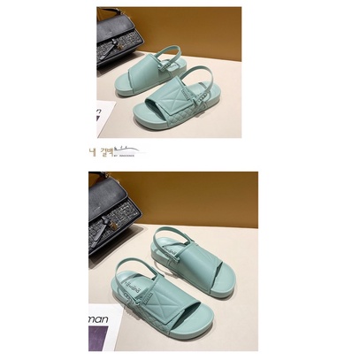 Sandal nữ cao su bản to đi được 2 kiểu