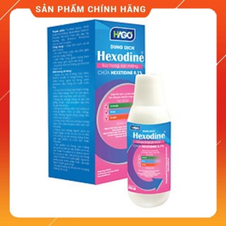 Nước súc miệng làm sạch, diệt khuẩn, ngăn ngừa sâu răng HEXODINE 250ml - HAGO chính hãng