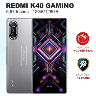 Điện thoại Xiaomi Redmi K40 Gaming-RAM:  12 GB Bộ nhớ trong:  128 GB- Màn hình: 6.67".Bảo hành 12 tháng