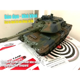 Xe Tank điều khiển size to Ger Leopard bắn đạn và nhã khói scale siêu ngầu