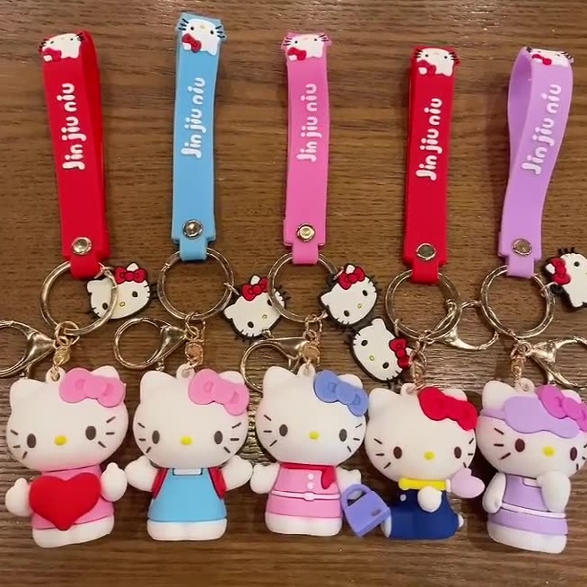 [Mã LIFEBOOK2 giảm 10% đơn 0Đ] Móc Chìa Khóa Cặp Đôi Hello Kitty Xinh Xắn,Chất Liệu PVC Cao Cấp