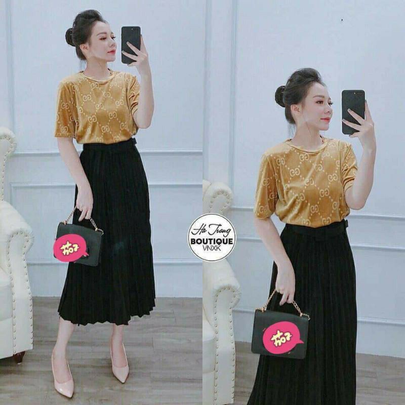 CHÂN VÁY XẾP LY_ KÈM THẮT LƯNG XINH | BigBuy360 - bigbuy360.vn