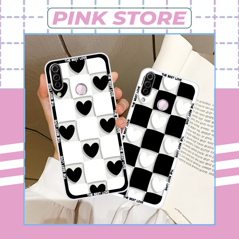Ốp dẻo đen Vsmart Joy 3 / Joy3 in trái tim the best love,ô caro mickey ,mặt cười thời trang cá tính bảo vệ camera