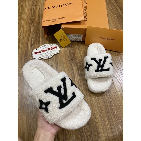 Dép lông siêu cấp Lv_full box xịn xò_giày lv