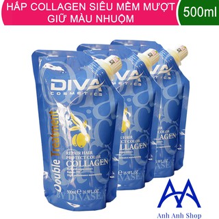 Hấp tóc phục hồi Collagen Diva siêu mềm mượt 500ml