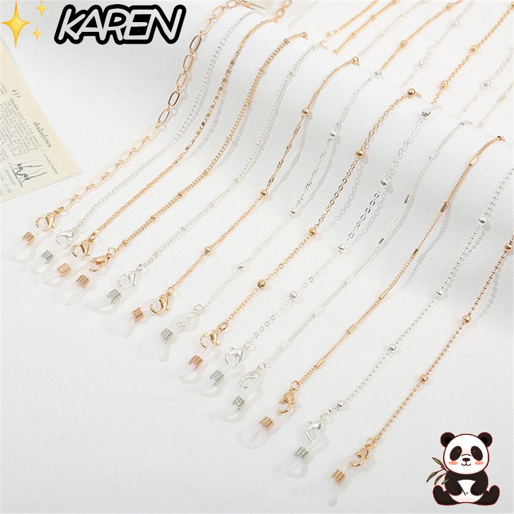 Dây đeo giữ mắt kính chống thất lạc bằng hợp kim phong cách punk thời trang cho nam nữ