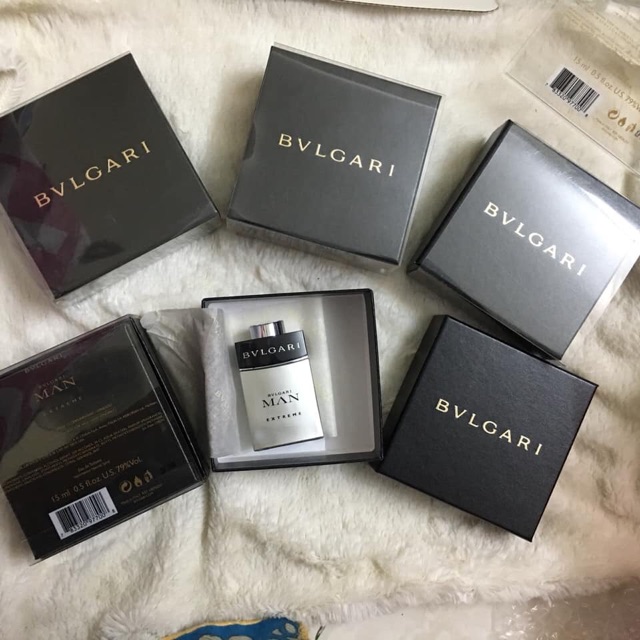 Nước hoa mini  Bvlgari Man Extreme 15ml dạng xịt