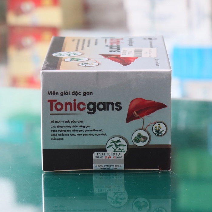 Viên giải độc gan Tonicgans – Hỗ trợ giải độc gan, giảm triệu chứng vàng da, mệt mỏi, men gan tăng cao