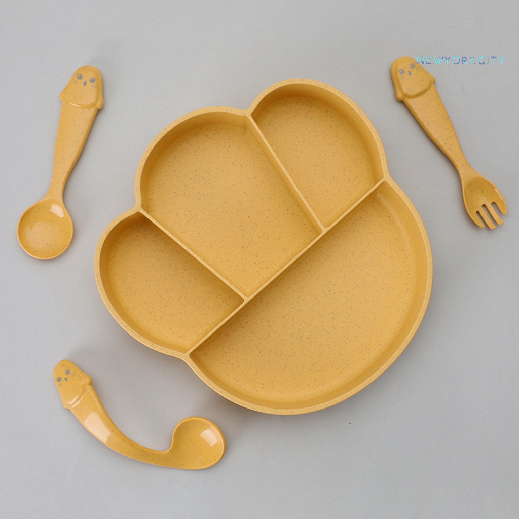 Bộ Bát Ăn Và Muỗng Nhựa PP Cho Bé