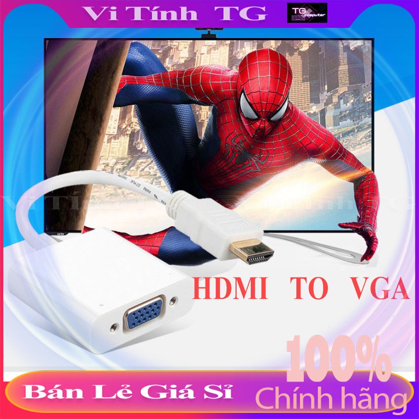 Cáp chuyển HDMI sang Vga (có âm thanh)