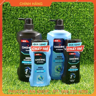 KHUYẾN MẠI Dầu gội Dashing Men - Chai 650g tặng chai 180g