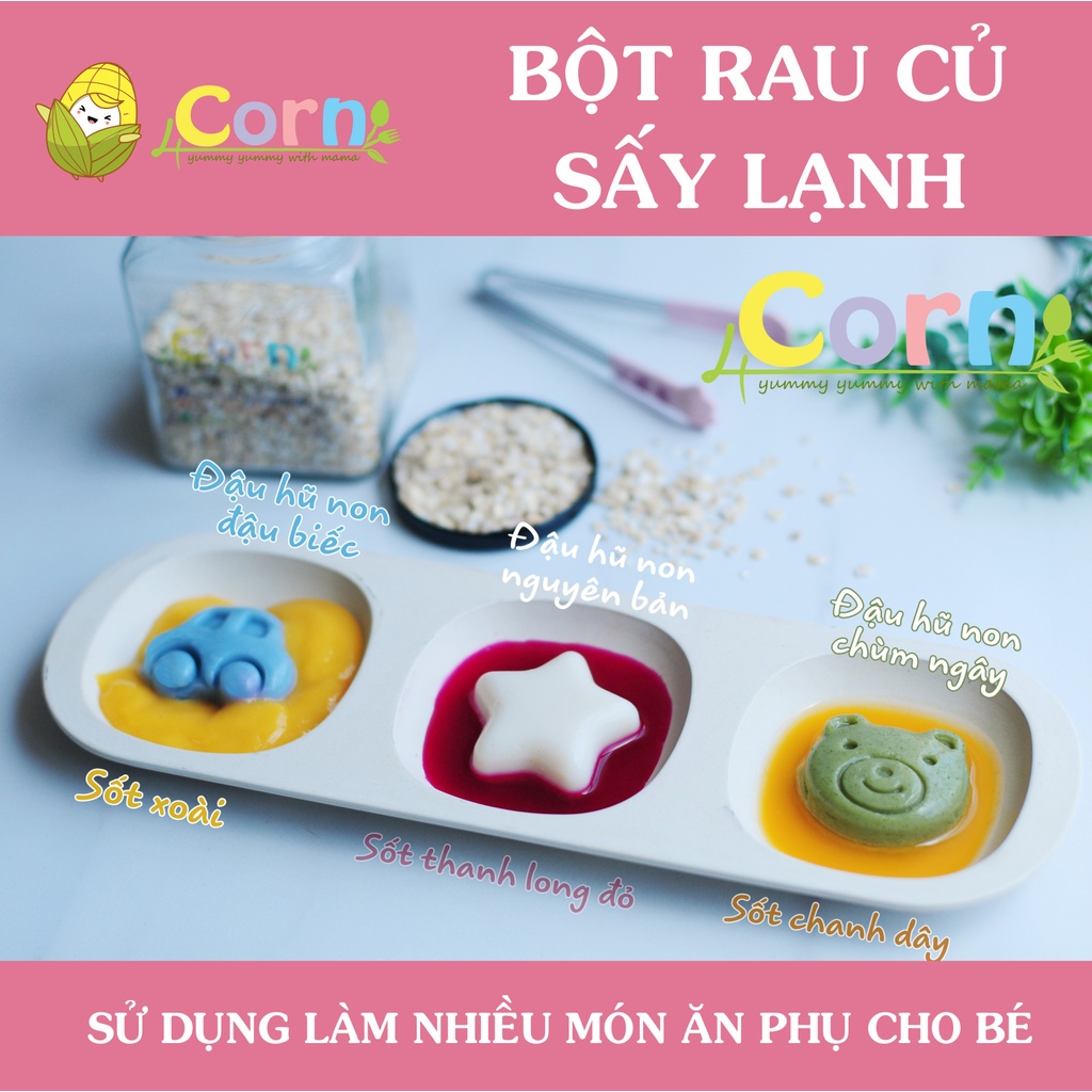 Bột rau củ sấy lạnh (túi zip/hũ 20g) - Cho bé 5m+