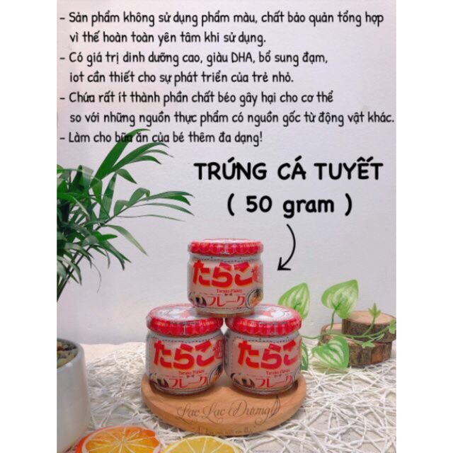 Trứng cá Tuyết Tarako Nhật (1/2024)