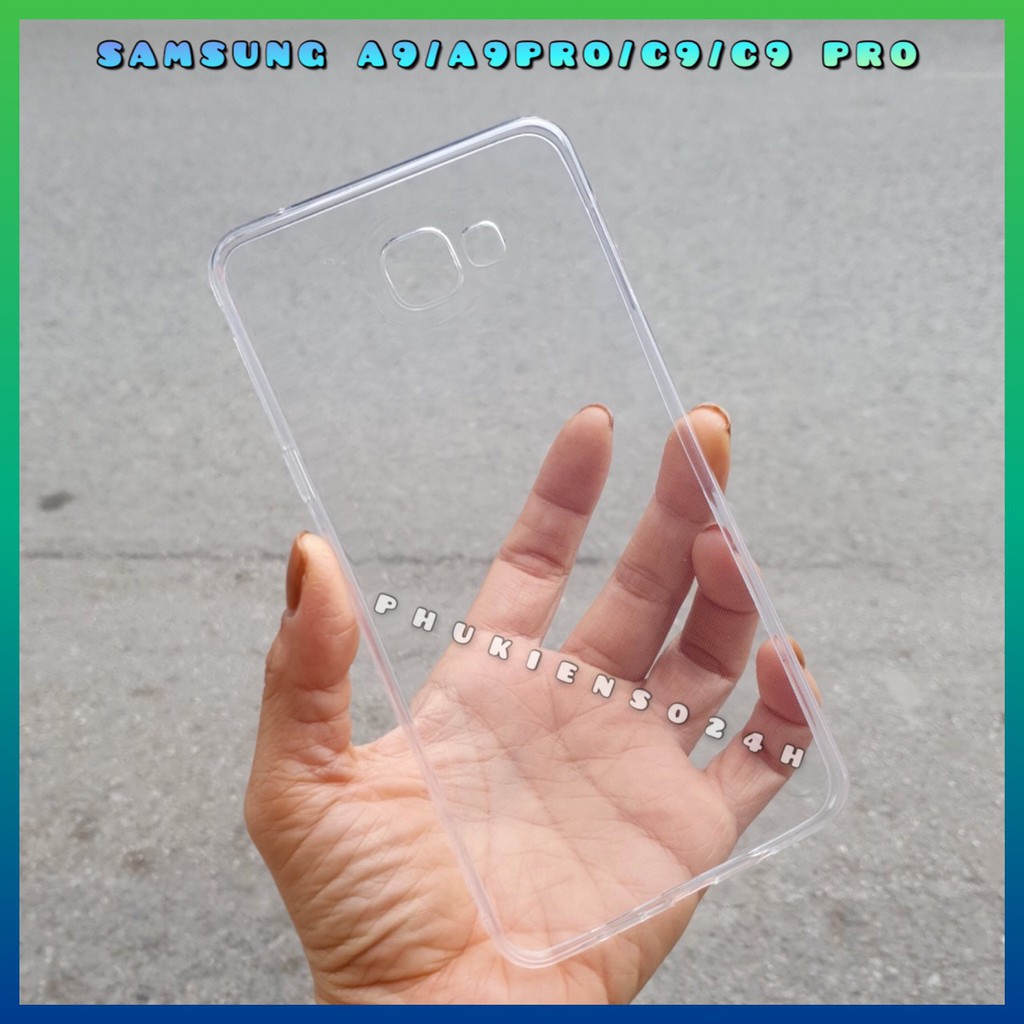 Ốp dẻo silicon trong suốt Samsung A9/ A9 Pro / C9 Pro loại A+