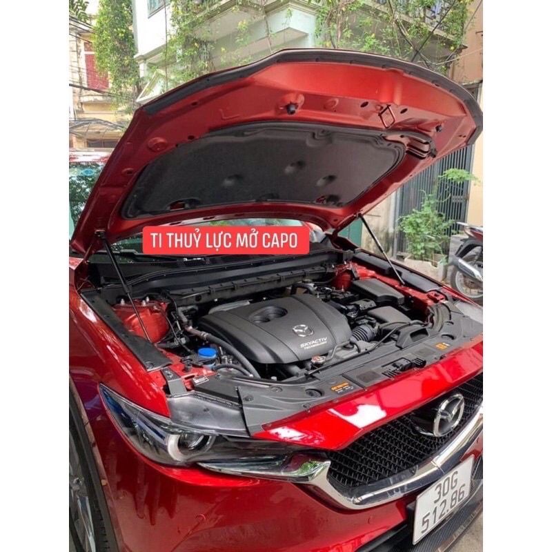 Bộ ty thủy lực ben hơi chống nắp capo Mazda CX8,CX5 2017-2021 kèm phụ kiện lắp đặt
