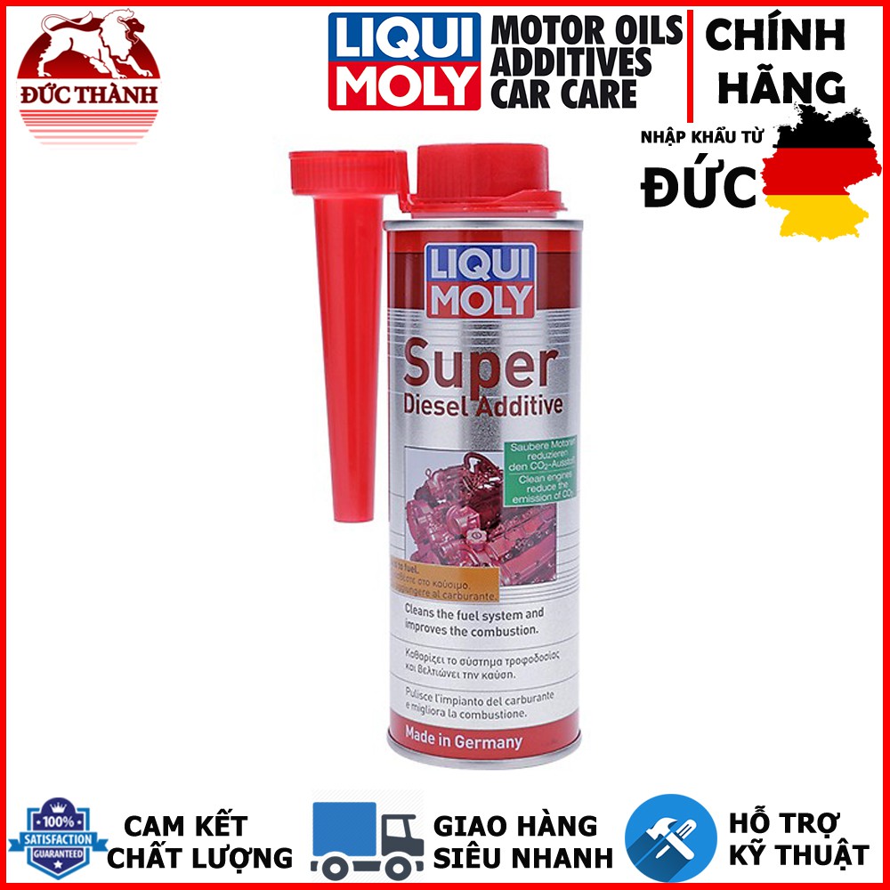 Phụ Gia Súc béc dầu cao cấp Liqui Moly Super Diesel Additive 1806 ( tặng kèm khăn xanh )