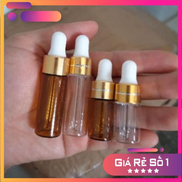 [2ml/3ml/5ml] Lọ đựng tinh dầu thủy tinh - lọ chiết nước hoa / lọ chiết tinh dầu / chai lọ chiết mỹ phẩm