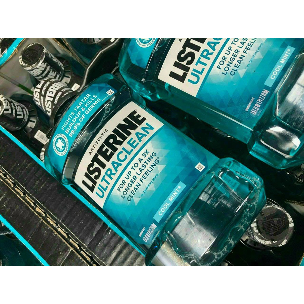Nước Súc Miệng Listerine Ultra Clean Cool Mint 1500ml