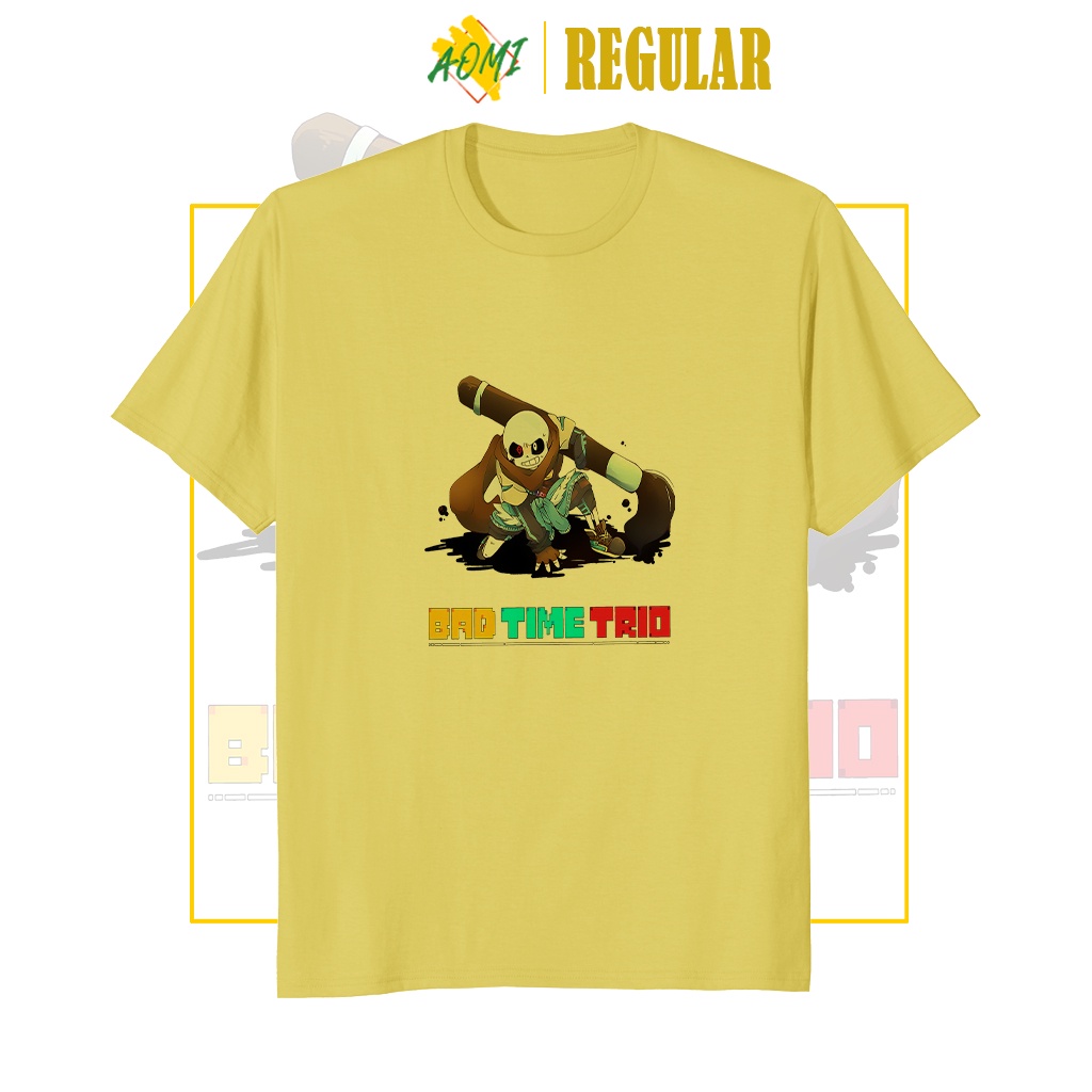 ÁO THUN UNISEX AOMI ĐẶC BIỆT BAD TIME TRIO SANS TAY NGẮN TAY LỠ NAM NỮ AOMIVN THỜI TRANG