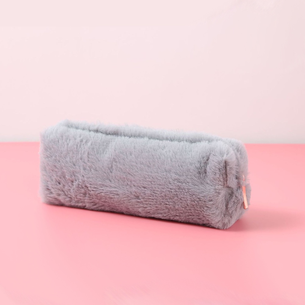 Cute Plush Japanese Large-capacity Student Ins Pencil Case New Popular Plush Stationery Bag