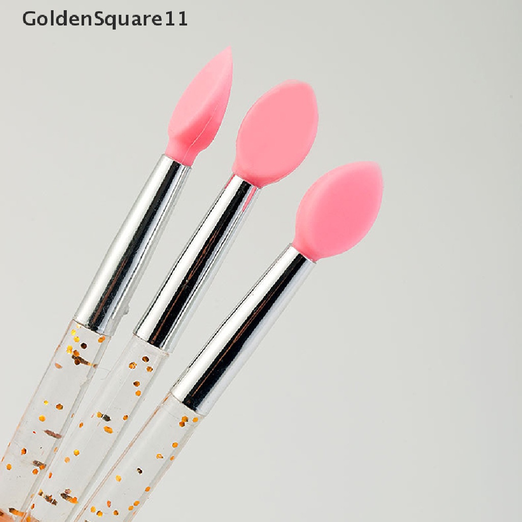 Set 10 Cọ Trang Điểm Mắt Môi Đầu Silicon Mềm Goldsquare11