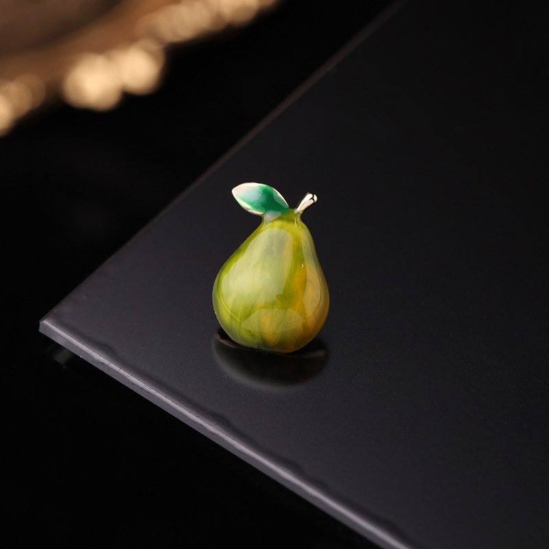 Ghim Cài Áo Kim Loại Hình Trái Cây Dễ Thương