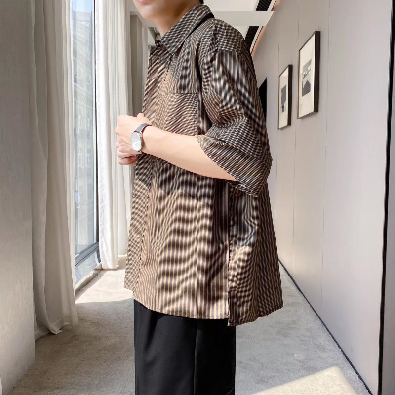 Áo Thun Polo Tay Ngắn Họa Tiết Kẻ Sọc Thời Trang Mùa Hè Chất Lượng Cao Cho Nam Size M-2XL