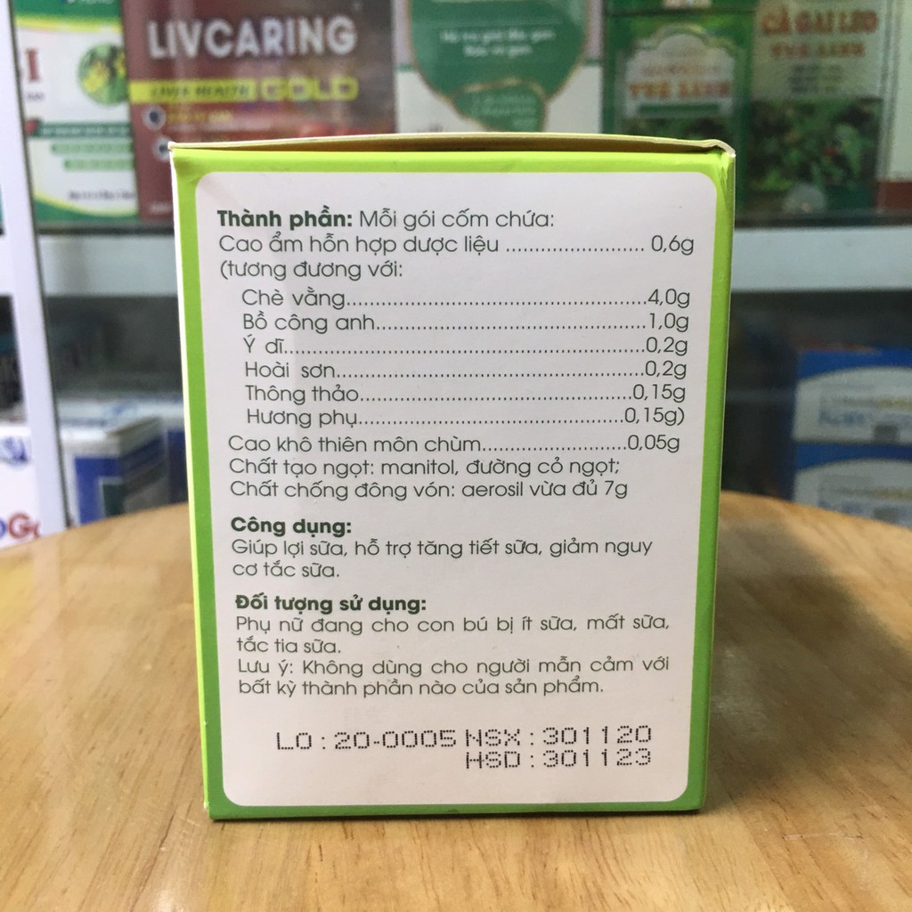 Cốm lợi sữa Ích Nhân hộp 20 gói