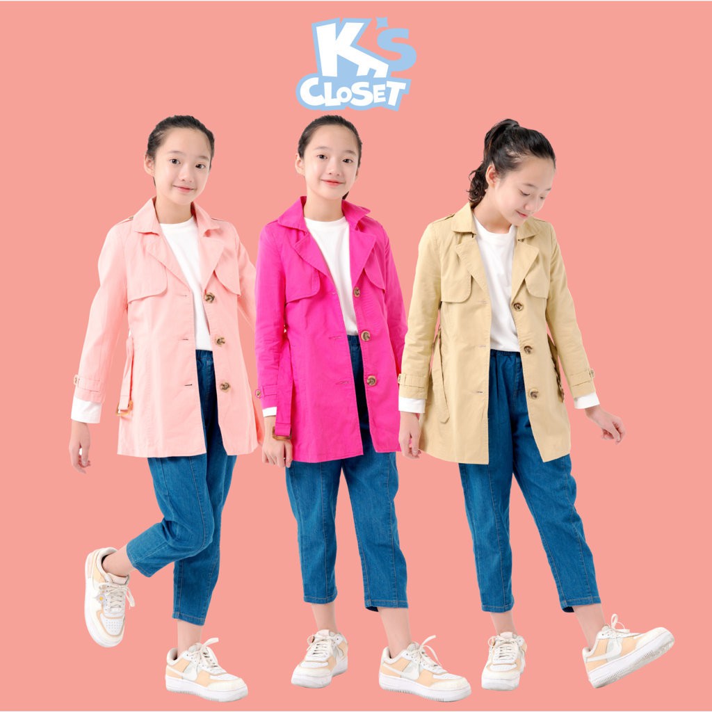 Áo Trench Coat Bé Gái (3-9 Tuổi) K's Closet F17-K212-FT1 TM