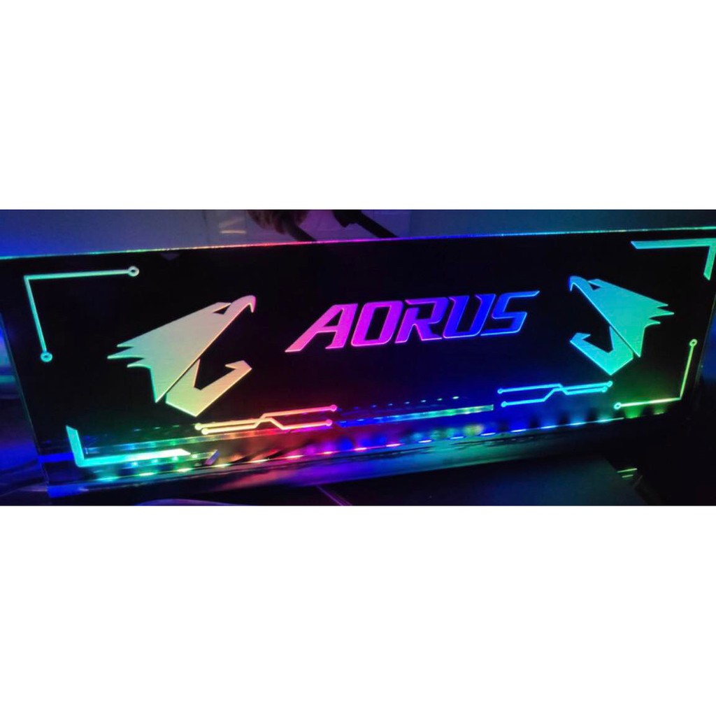Tấm che Nguồn ReLIFE (Cover PSU) Mẫu Aorus led RGB, tấm che giúp bảo vệ nguồn máy tính, làm đẹp không gian Gaming