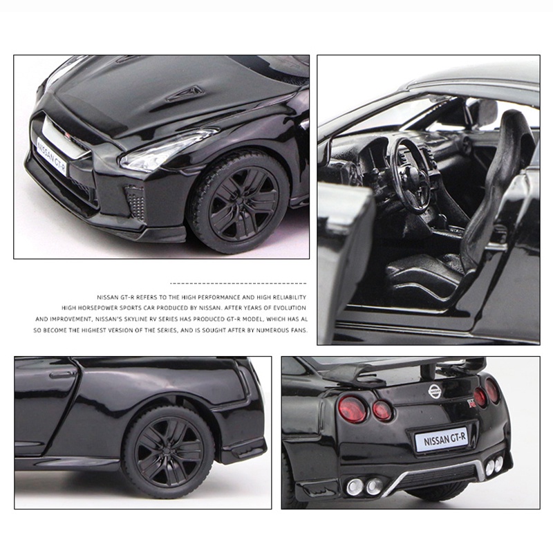 Mô Hình Xe Hơi Thể Thao Nissan GTR R35 Tỉ Lệ 1: 36