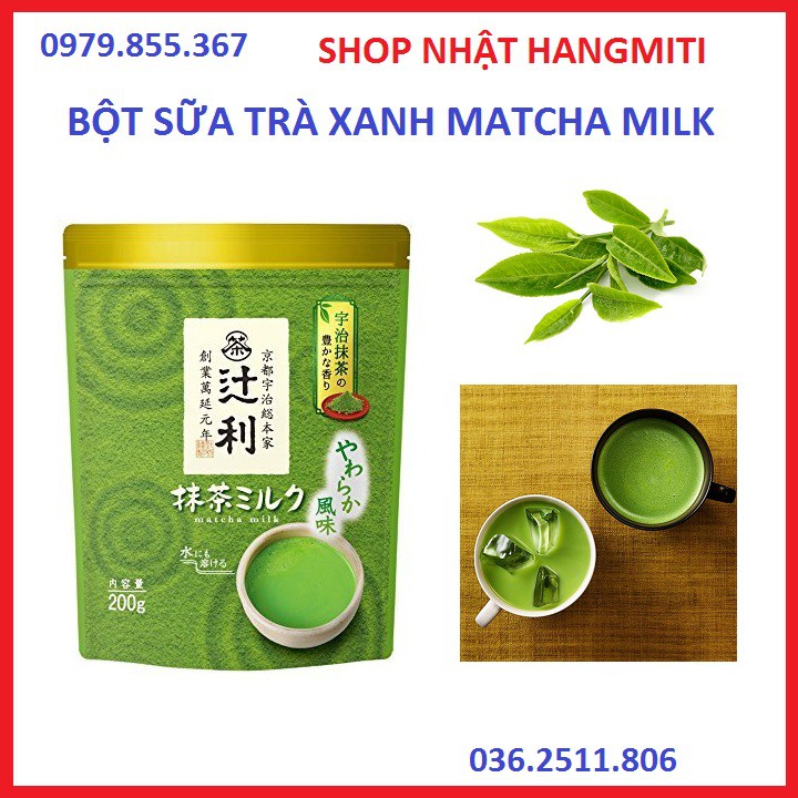 (date 08/2022) BỘT MATCHA MILK NHẬT BẢN - BỘT SỮA TRÀ XANH NHẬT