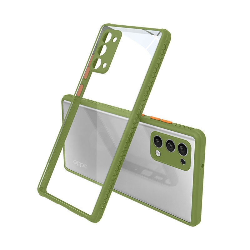 Ốp Điện Thoại Cứng Cạnh Mềm Chống Sốc Trong Suốt Cho Oppo Reno4 | BigBuy360 - bigbuy360.vn