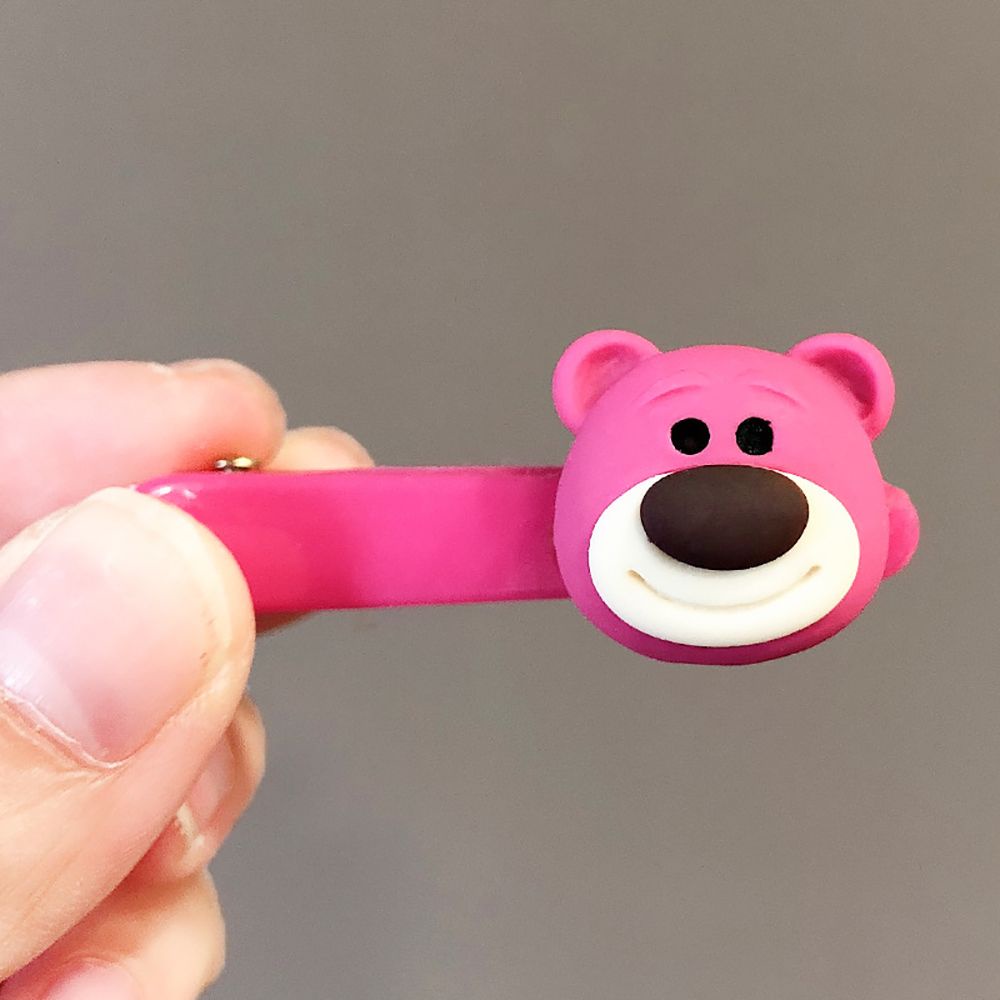 Kẹp Tóc Acrylic Hình Gấu Dâu Tây Dễ Thương Phong Cách Hàn Quốc Cho Nữ