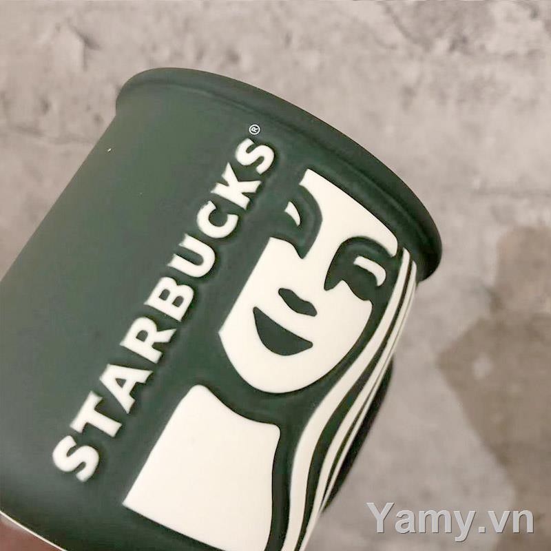 ☂☎♕Starbucks Cup 2021 Anniversary Classic Goddess Dark Green Ceramic Mug Simple Coffee 320