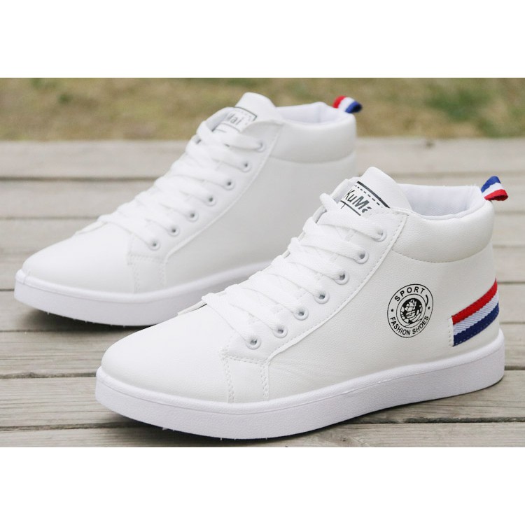 giày sneaker trắng cổ cao