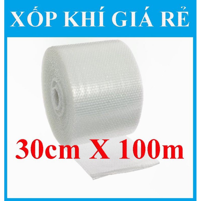 Xốp khí, xốp hơi, xốp nổ, màng xốp hơi, bóng khí chống sốc đóng gói bọc hàng 30cmx100m